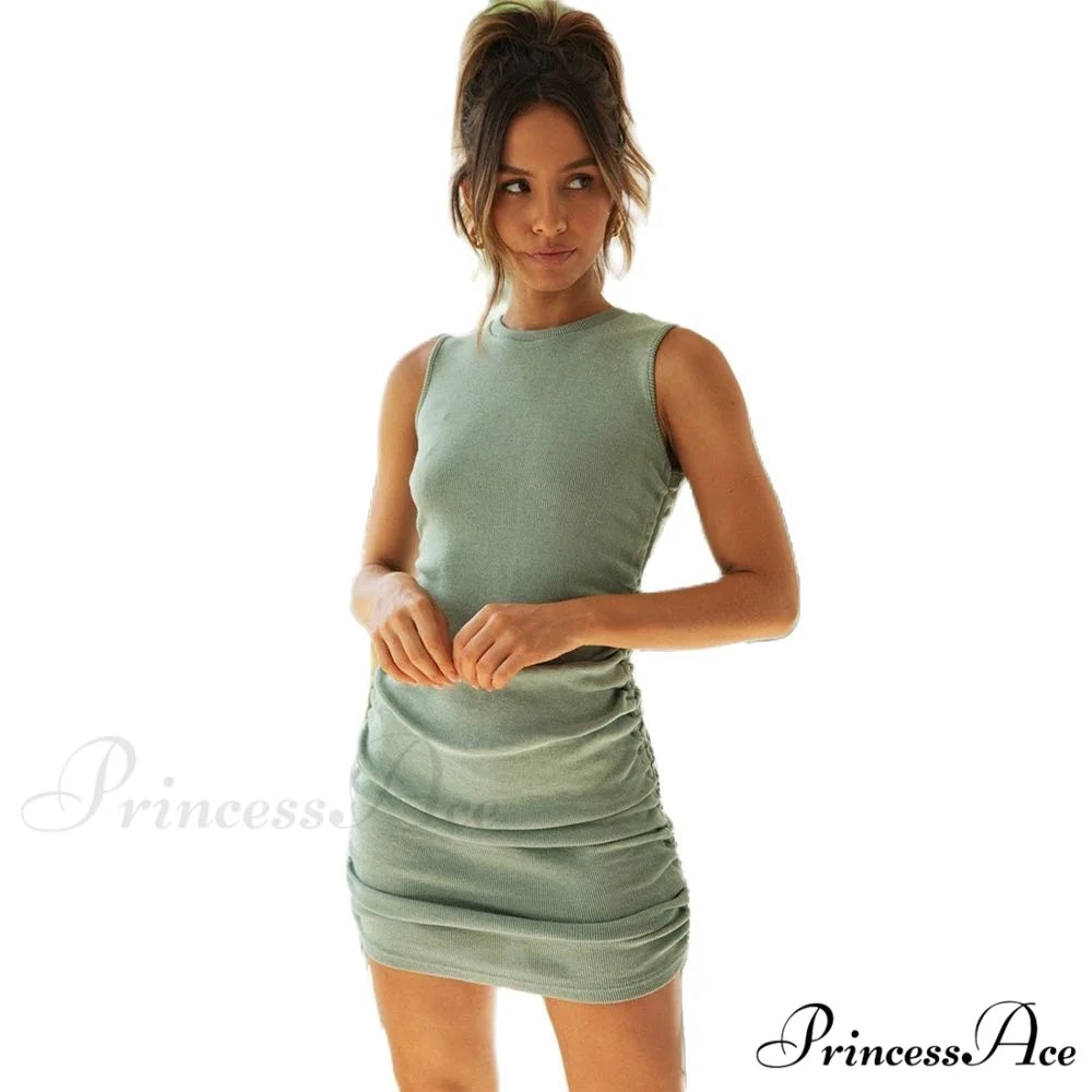 Length Vestidos Sexy Party O-Neck Dress