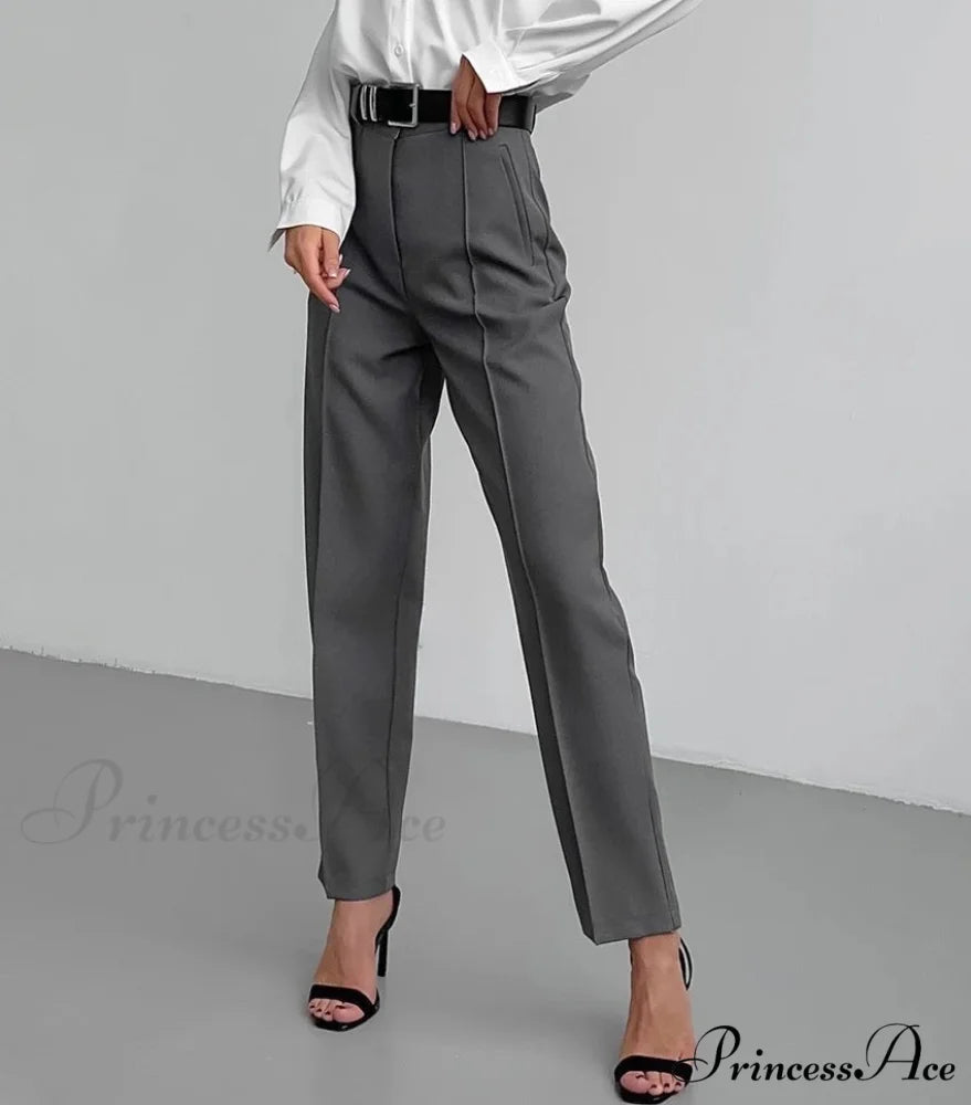 LENO Elegant PANTS Black / S