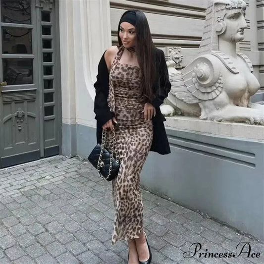 Leopand Gathered Bodice Crop Top croptop-250223