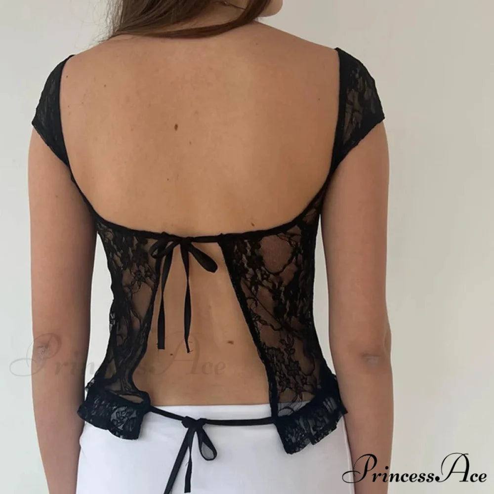 Leopand Mesh Cut Neck Crop Top croptop-250223