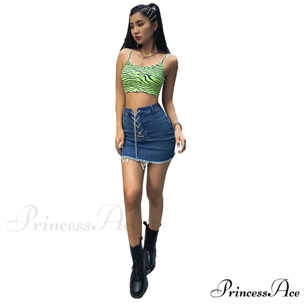 Leopard Camis for Women Ladies Print Crops Sleeveless Striped Short Mini Camisoles Casual Streetwear Summer New Tank top