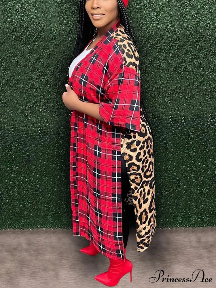 Leopard Patchwork Graceful Ripped Jeans