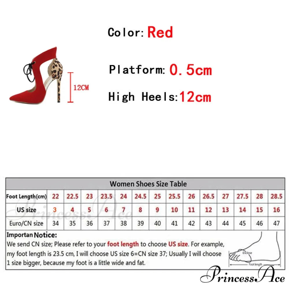 Leopard Print Cross-Tied High Heel Sandals - Pointed Toe Wedding Shoes