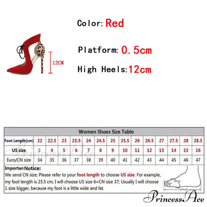 Leopard Print Cross-Tied High Heel Sandals - Pointed Toe Wedding Shoes