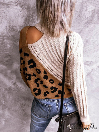 Leopard Print Graceful Crop Hoodie