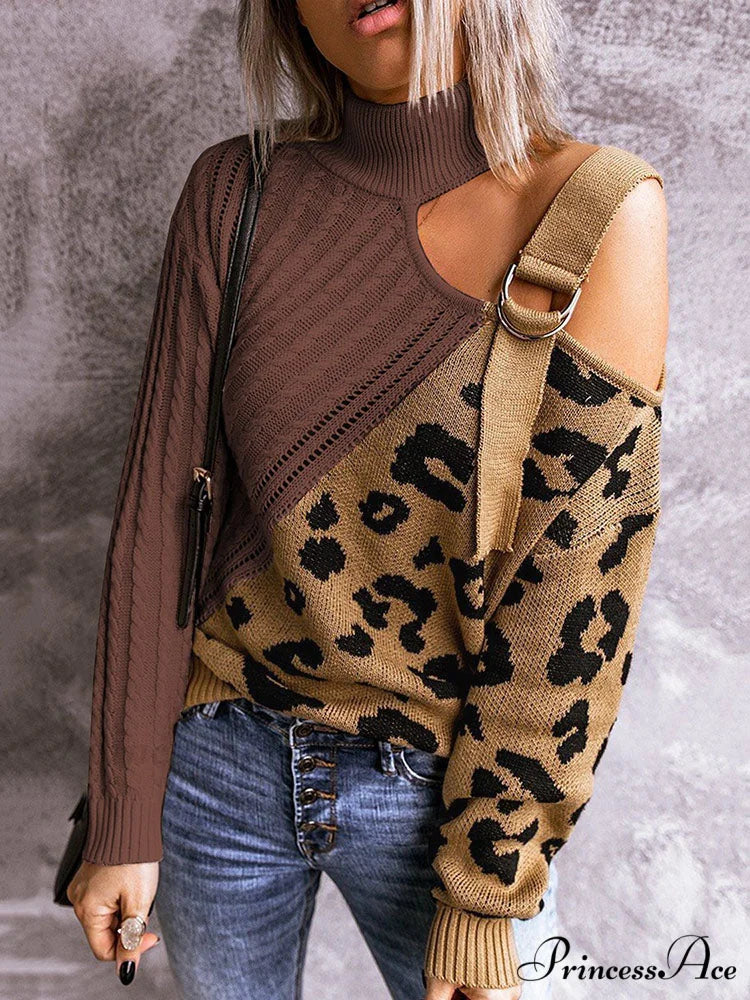 Leopard Print Graceful Crop Hoodie