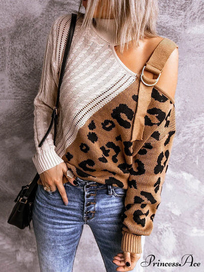 Leopard Print Graceful Crop Hoodie