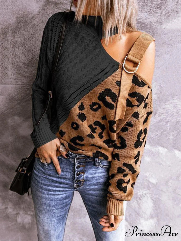 Leopard Print Graceful Crop Hoodie
