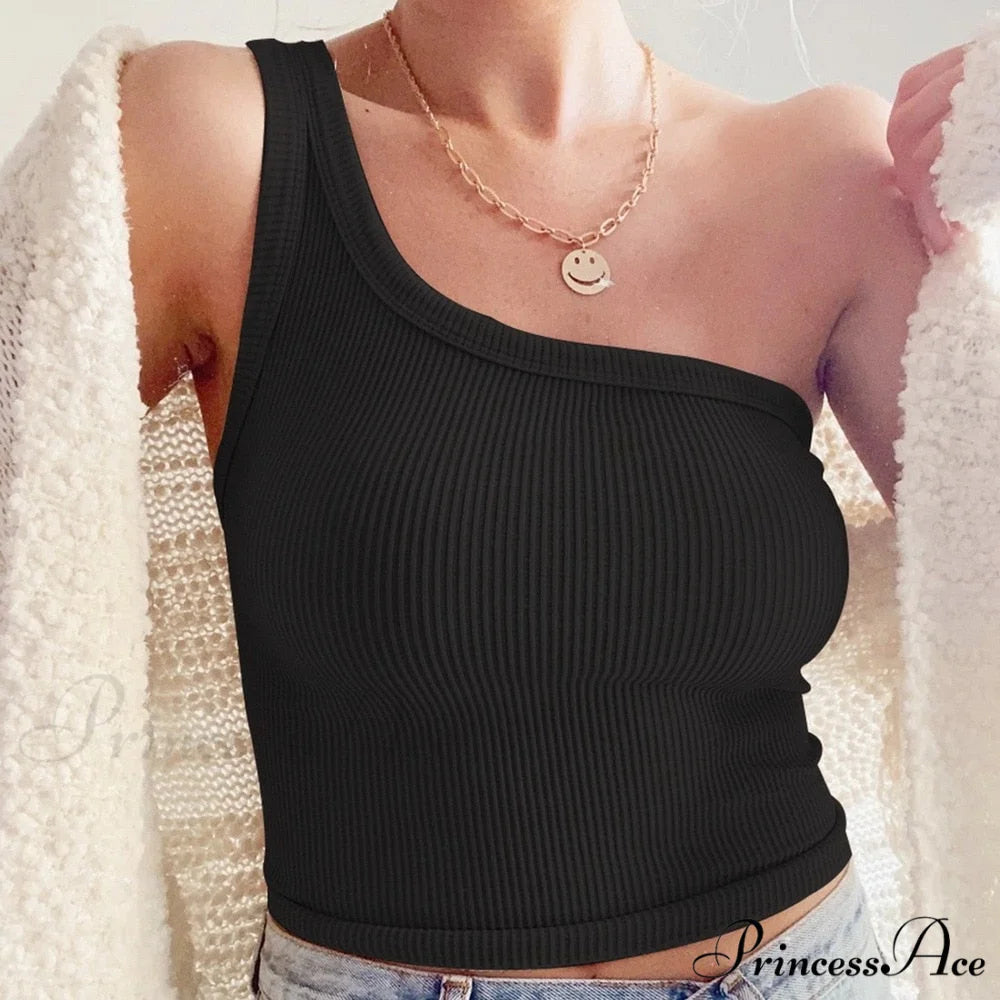 Leopard Sports Bra Tank Vest Lace Up Backless Crop Top Style5-black / S