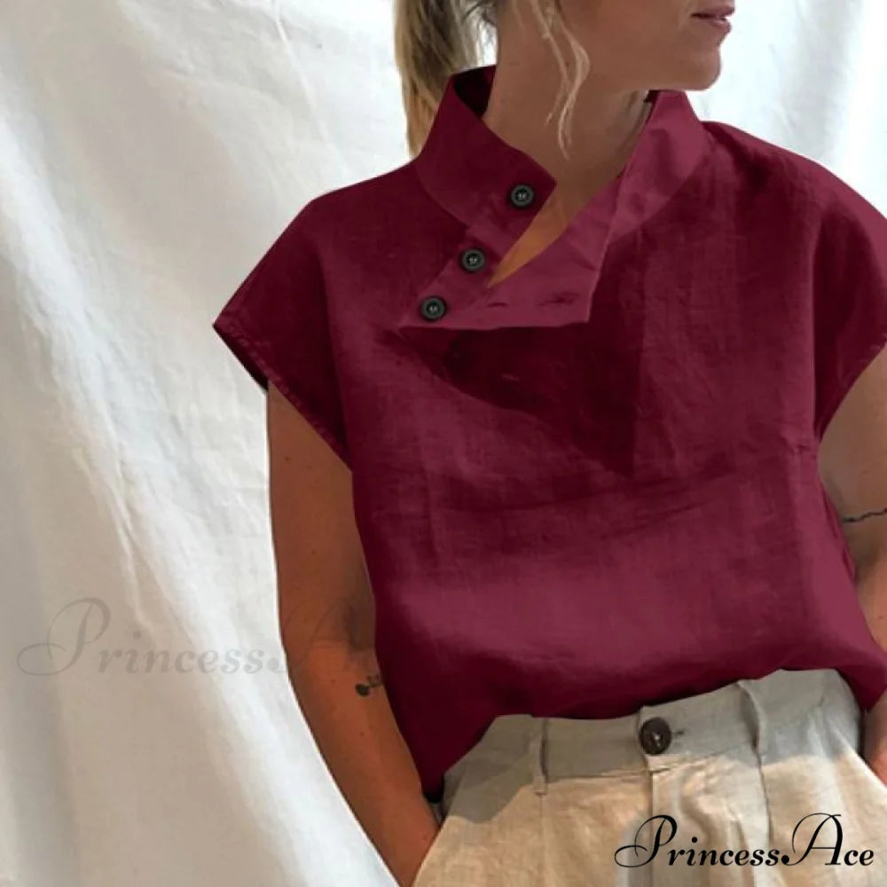 LEOSOXS Top S / Wine Red