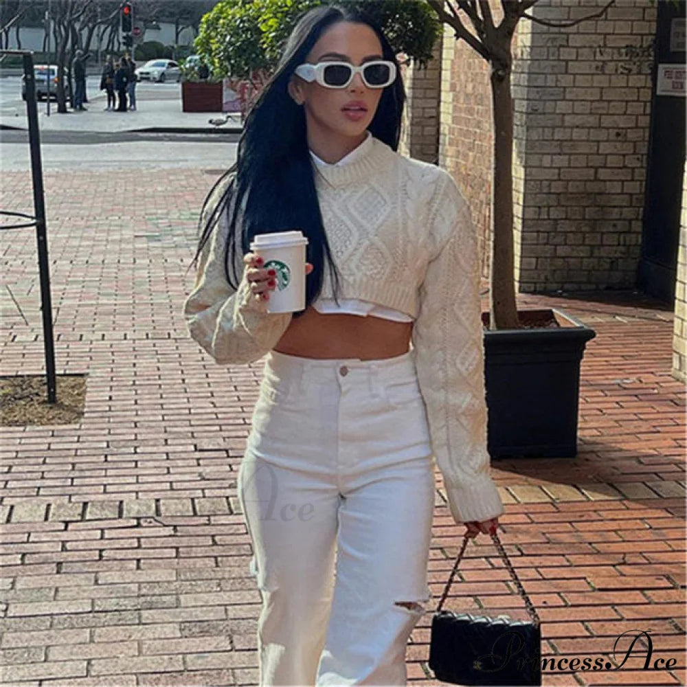 LESLIE Elegant CROPPED SWEATER
