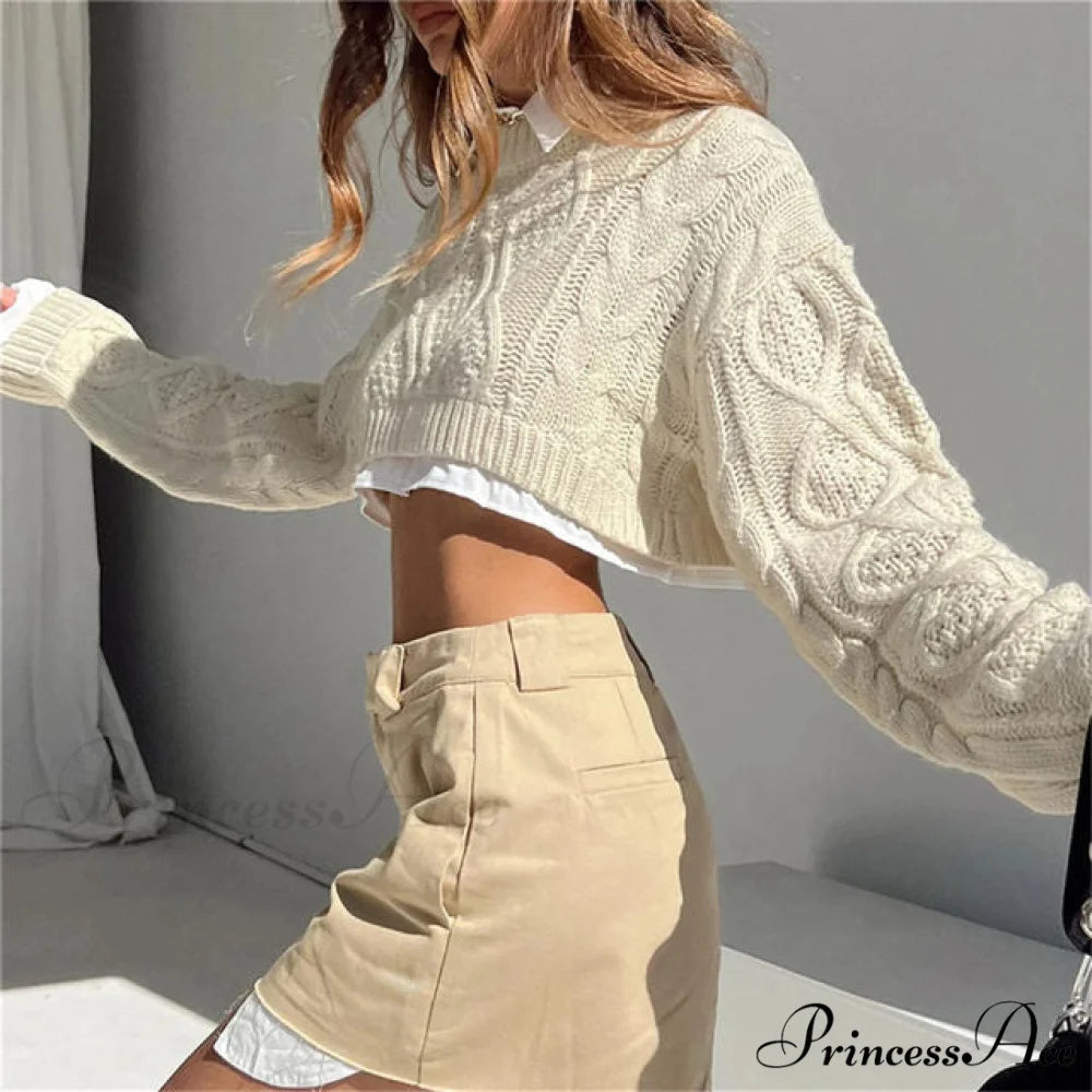 LESLIE Elegant CROPPED SWEATER