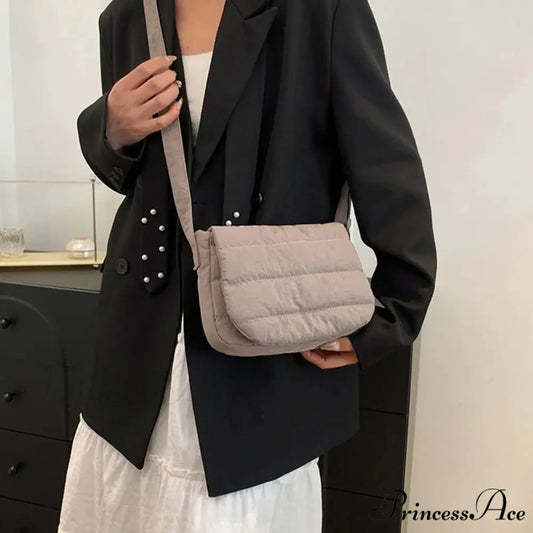 Light Solid Color Cotton Informal Crossbody crossbody-250126
