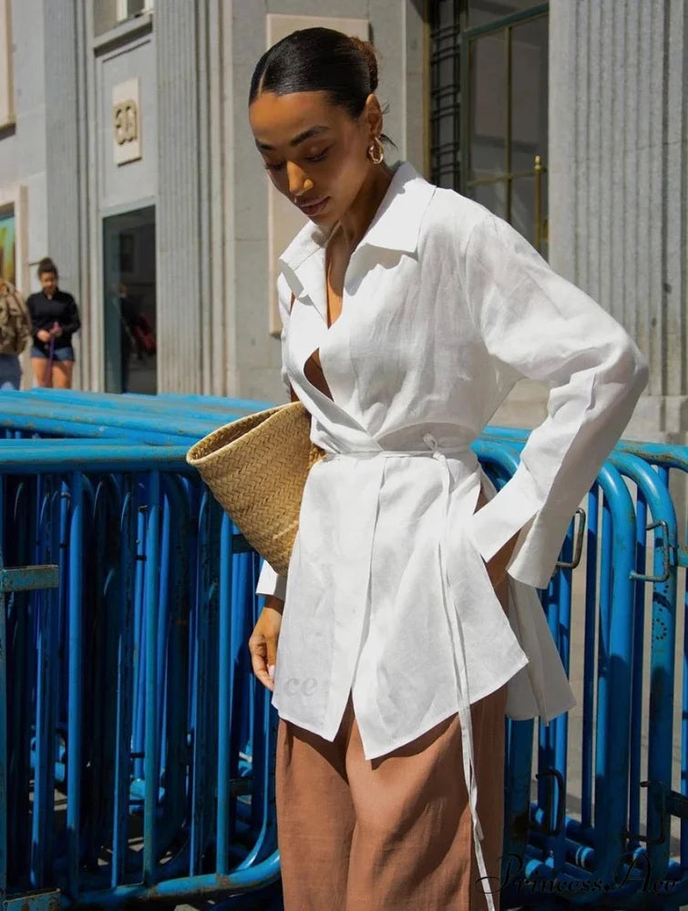 LILIANA Elegant SHIRT White / S