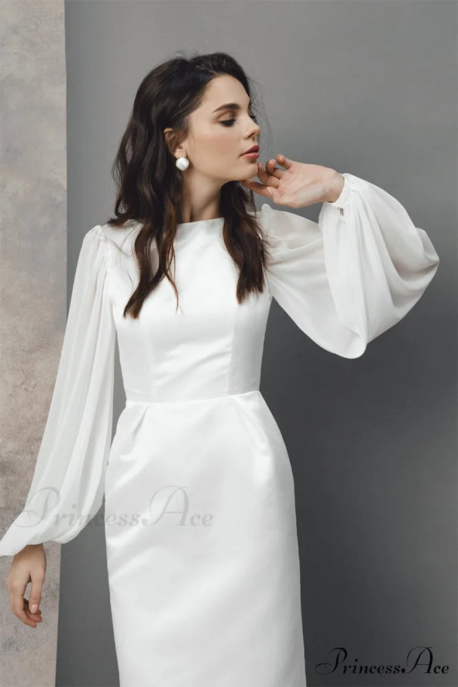 Lillia Long Graceful Sleeve Midi Dress