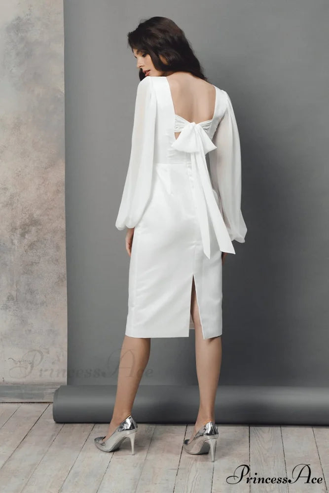 Lillia Long Graceful Sleeve Midi Dress