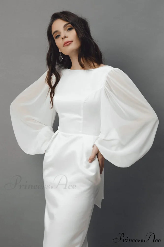 Lillia Long Graceful Sleeve Midi Dress