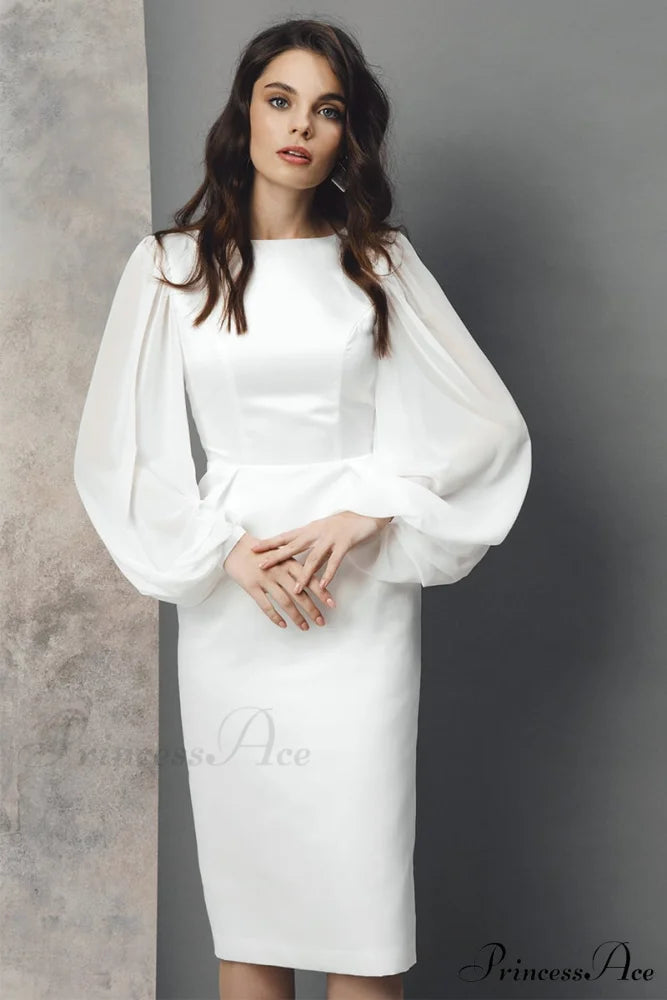 Lillia Long Graceful Sleeve Midi Dress