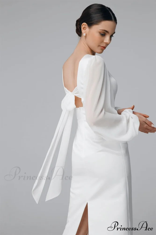 Lillia Long Graceful Sleeve Midi Dress