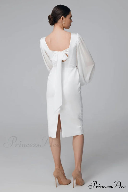 Lillia Long Graceful Sleeve Midi Dress