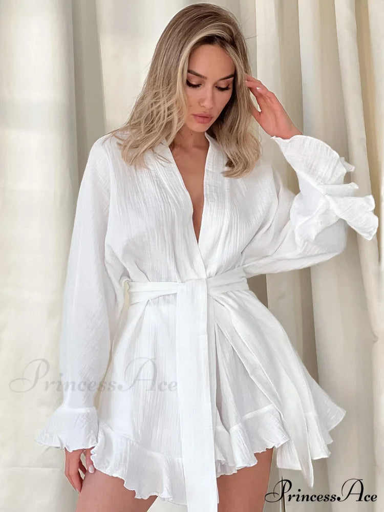 LINDA TWO Stylish PIECE SET White / S