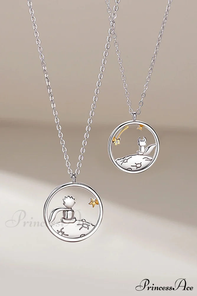 Little Prince & Fox Couple Necklace