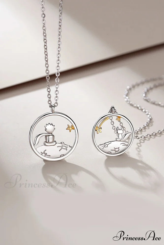 Little Prince & Fox Couple Necklace