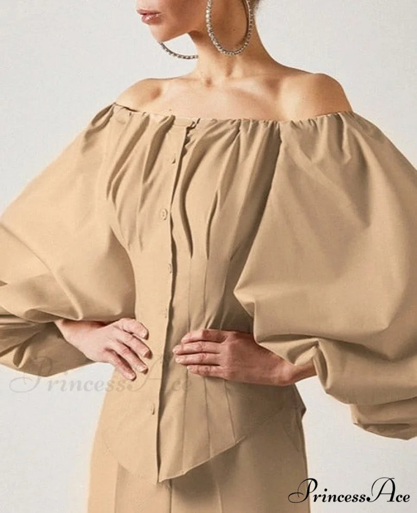 Loanna Top S / khaki