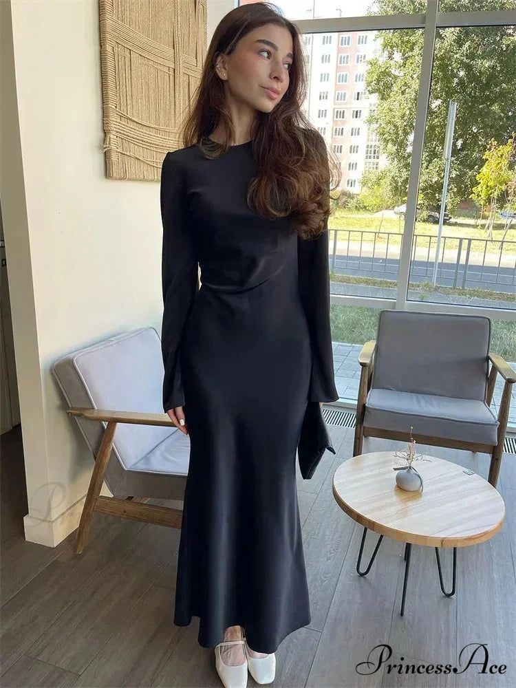 LOLAM Elegant MAXI DRESS Black / M