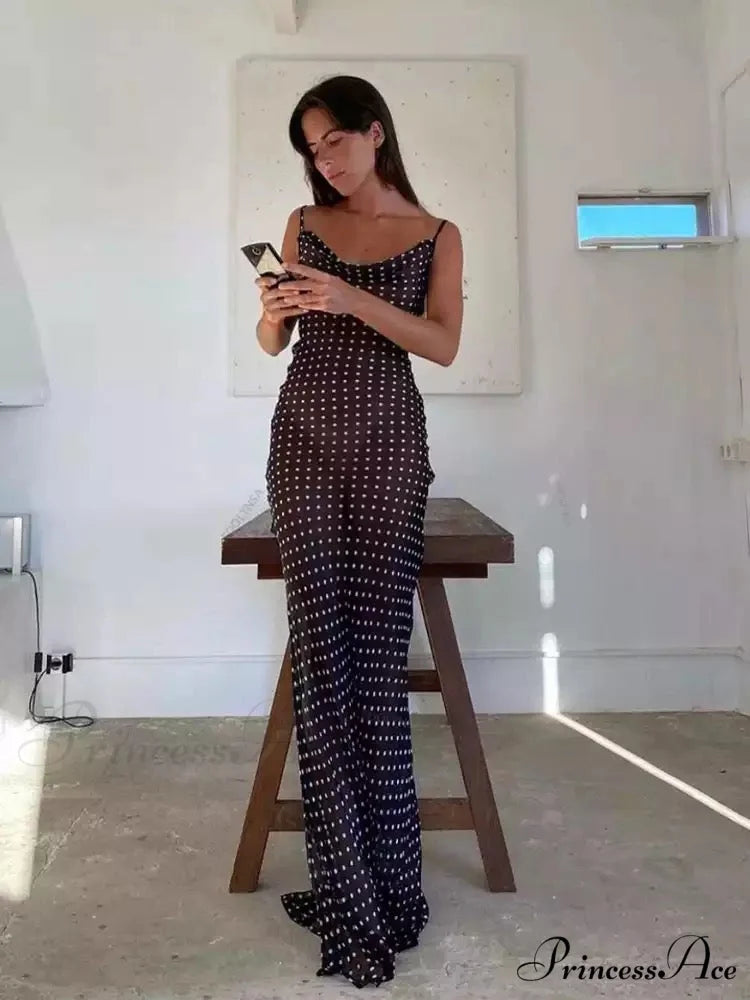 LOLITA Elegant MAXI DRESS Black / S