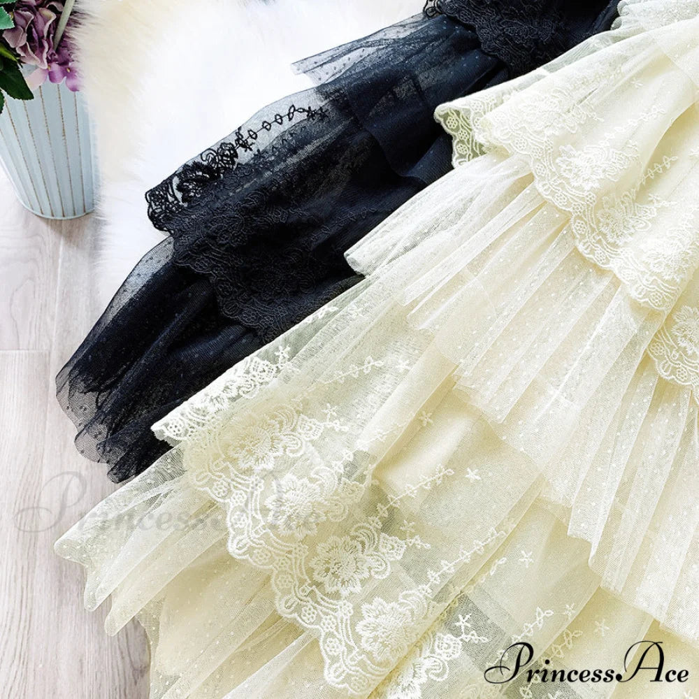 Long Elegant Fashion Lace Skirts
