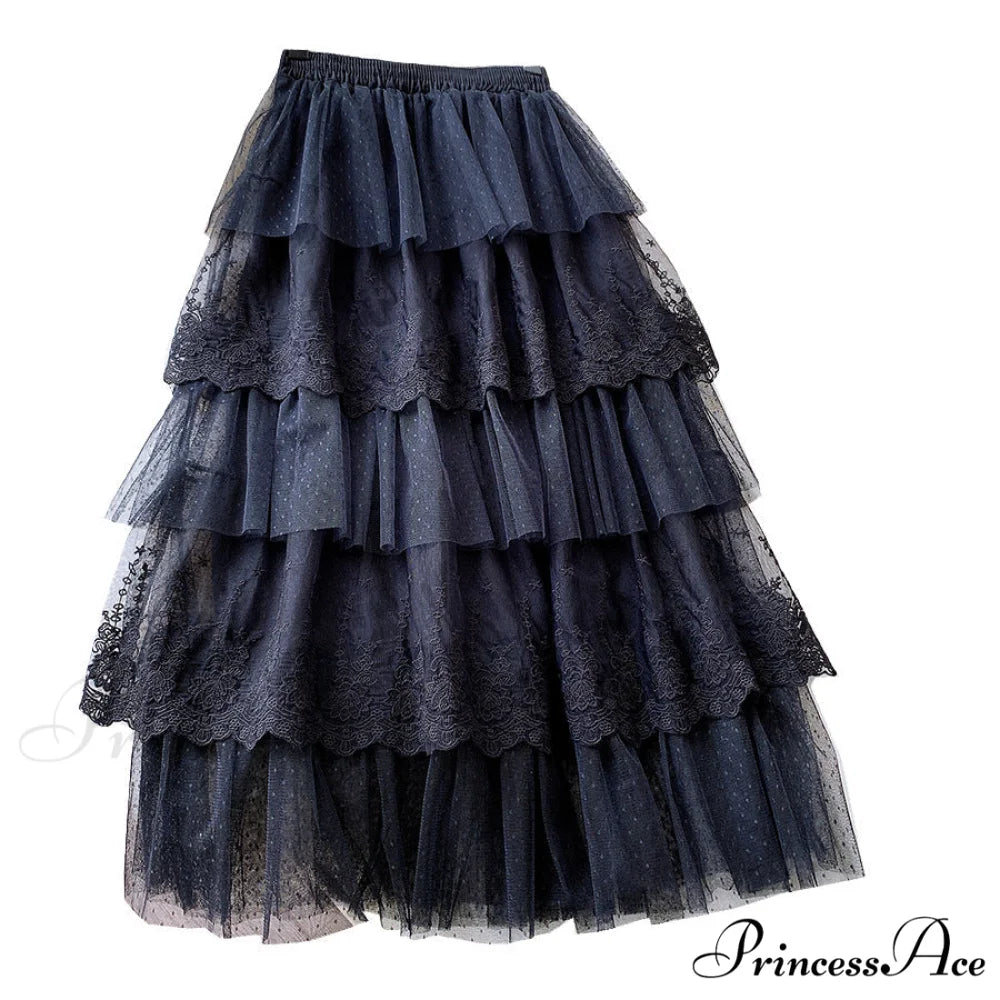 Long Elegant Fashion Lace Skirts