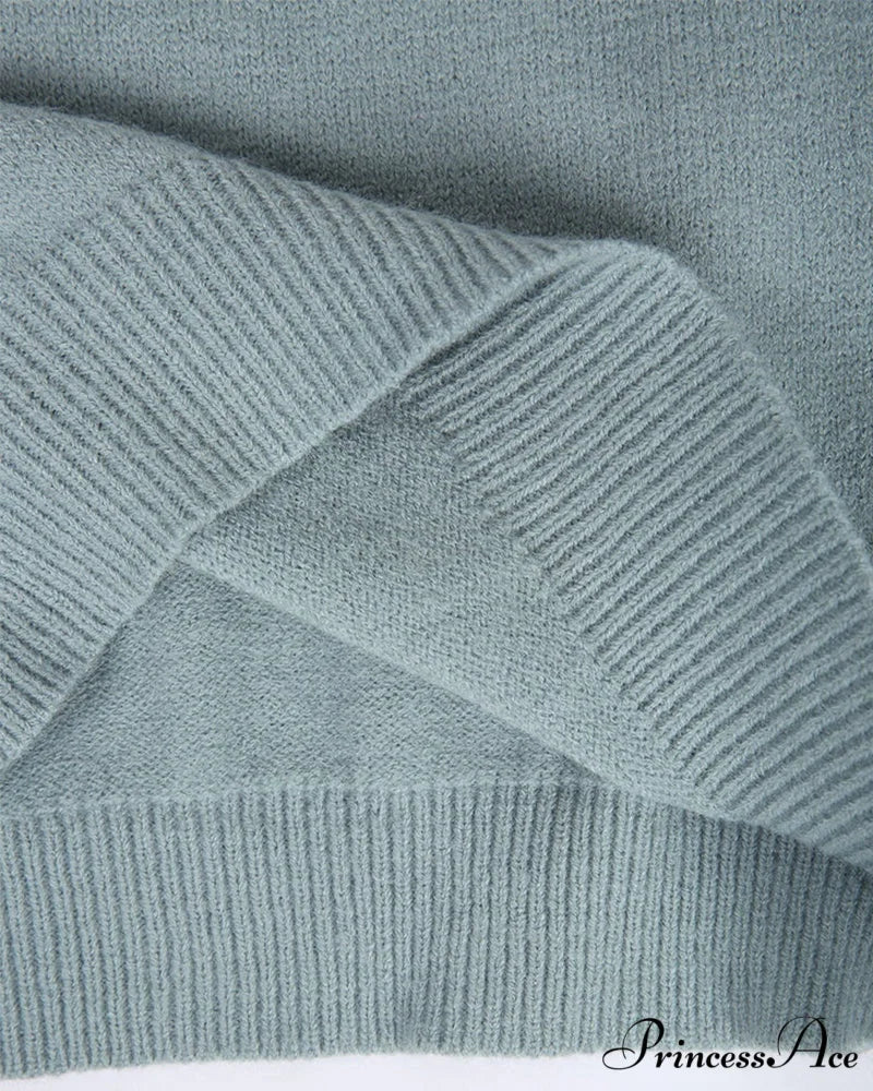 Long Patterned Arm Pullover Sweaters
