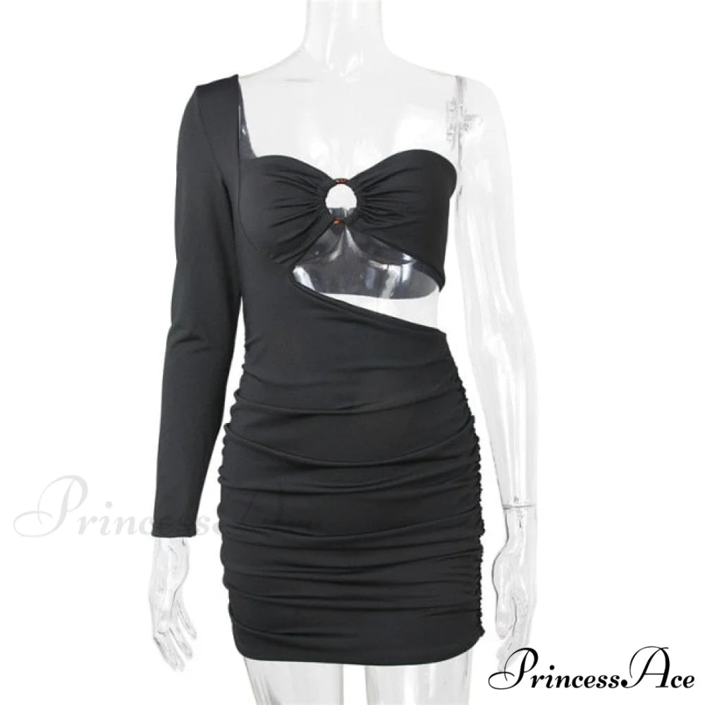 Long Sleeve Black Bodycon Party Dresses