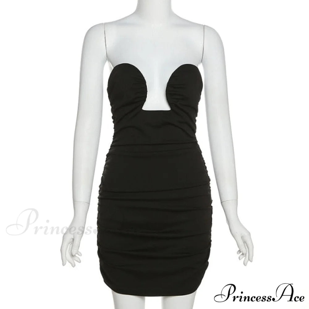 Long Sleeve Black Bodycon Party Dresses