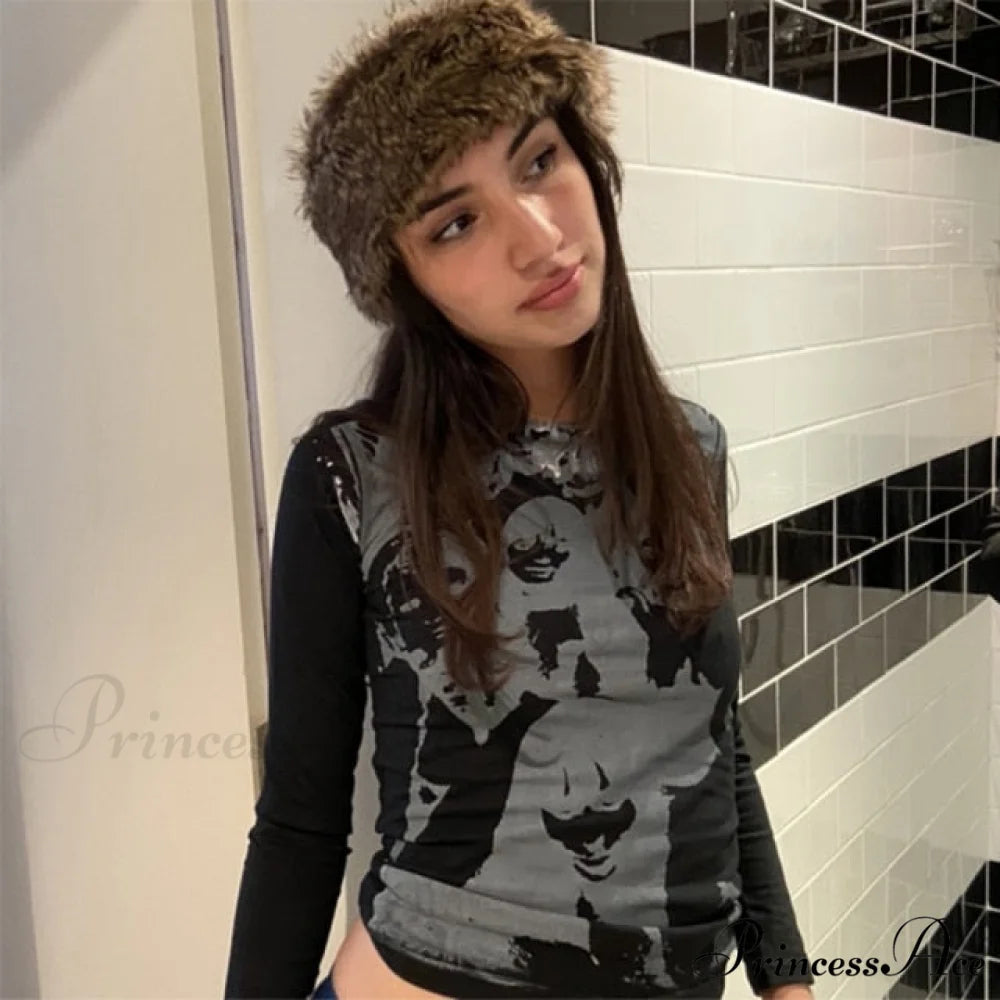 Long Sleeve Crop Tops Black / S