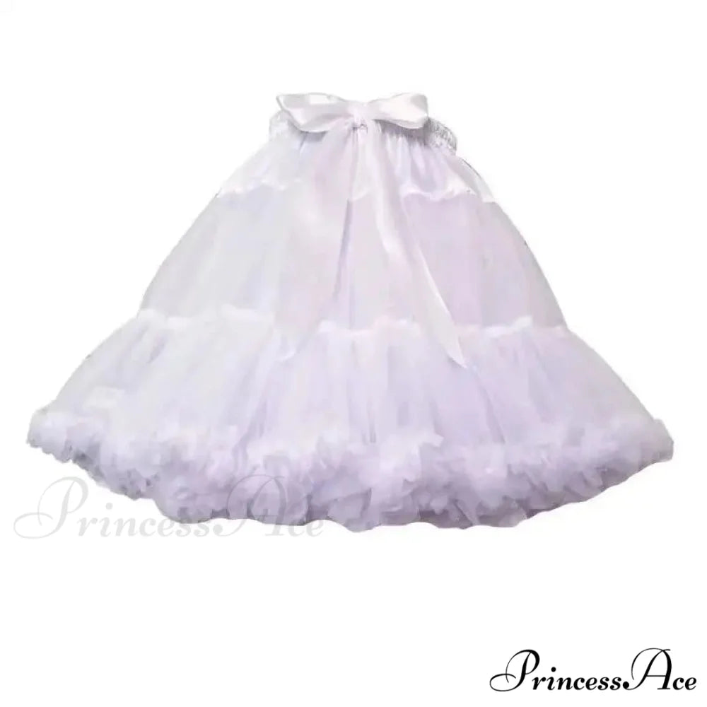 Long Sleeve Lolita Black Puff Sleeve High Waist Vintage Bandage Lace Trim Party Dress White Skirt / S