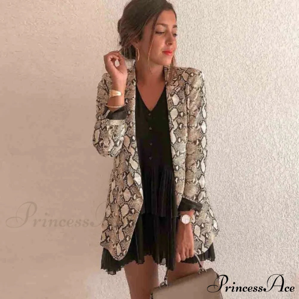 Long Sleeve Shawl Collar Suit Blazer