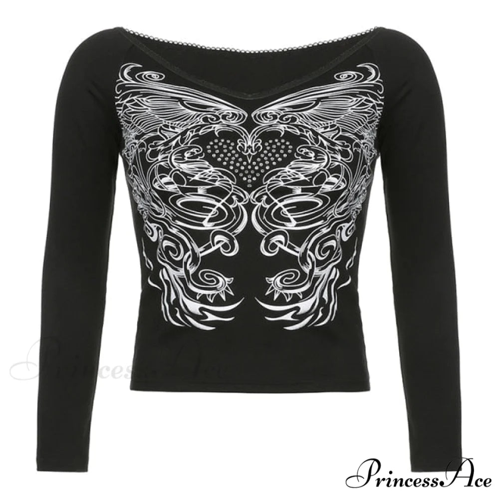 Long Sleeve Slim Fit Pullovers Tees balock / S