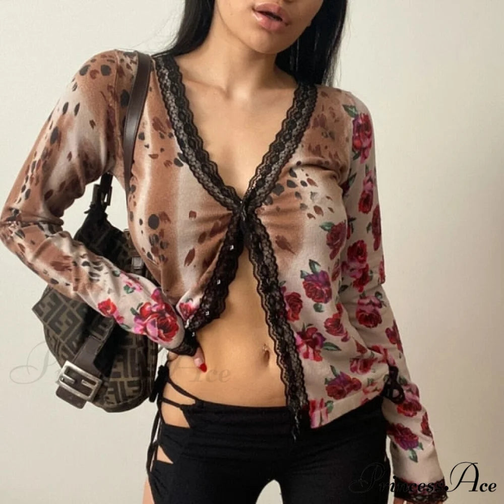 Long Sleeve Slim Fit Pullovers Tees red / S