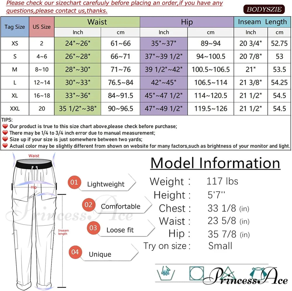 Loose Cropped Capris Cargo Joggers Pants Harem Sweatpants