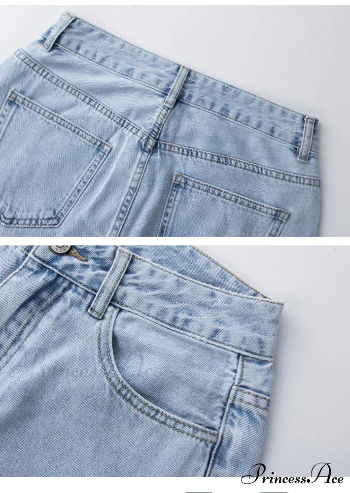 Loose Denim Low Vintage Mom 2024 Leg Baggy New Blue Y2k Waist Fashion Straight Trousers Jeans Women Washed Pants Jeans