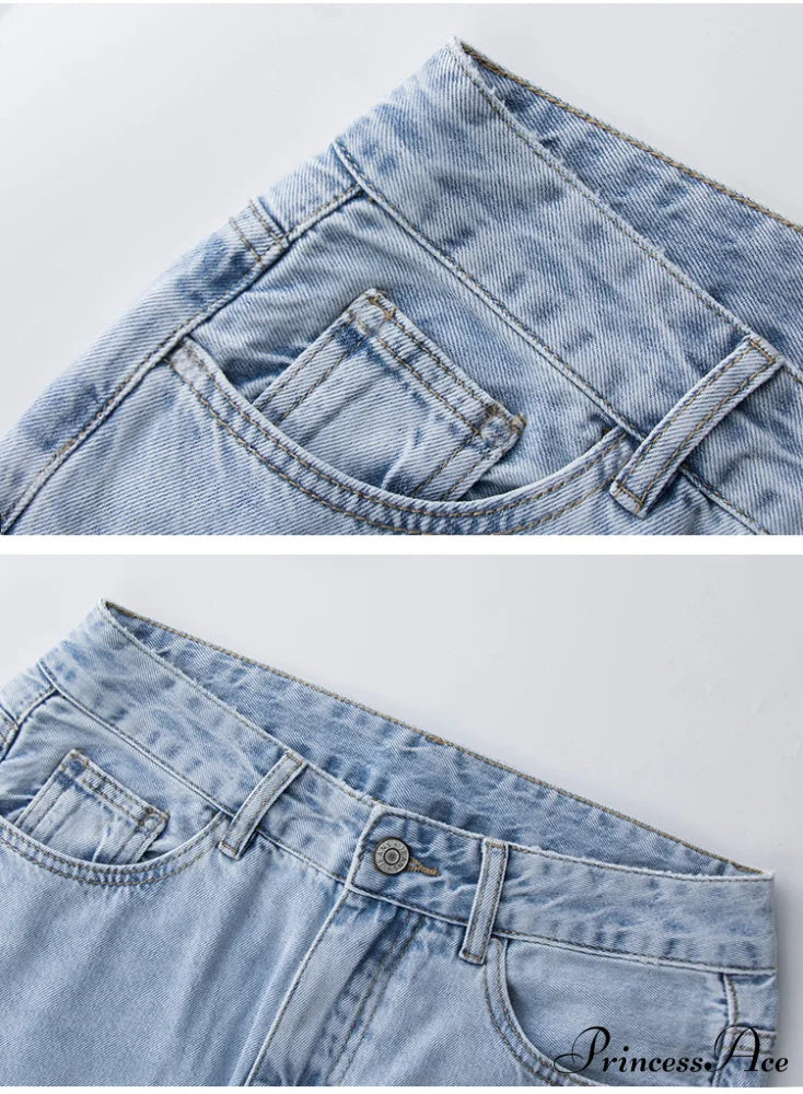 Loose Denim Low Vintage Mom 2024 Leg Baggy New Blue Y2k Waist Fashion Straight Trousers Jeans Women Washed Pants Jeans