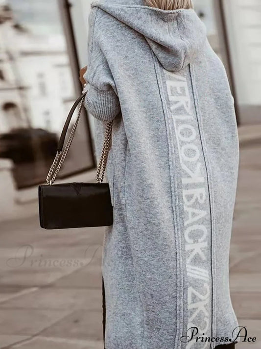 Loose Long Knit Cardigan Coats