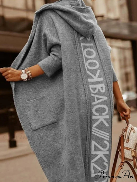 Loose Long Knit Cardigan Coats