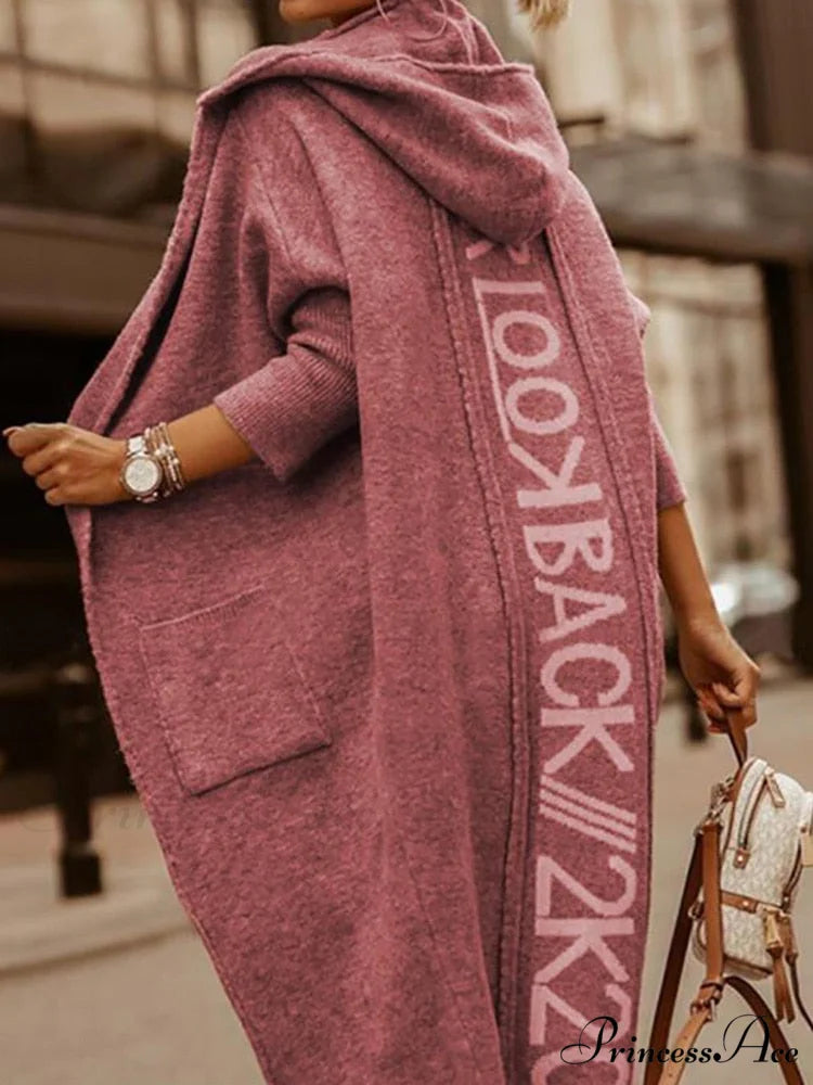 Loose Long Knit Cardigan Coats
