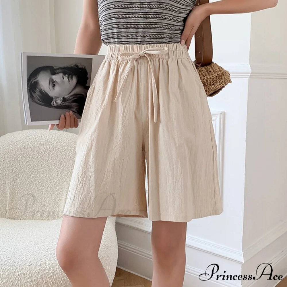 Loose Plus Size Knee Wide-leg Shorts