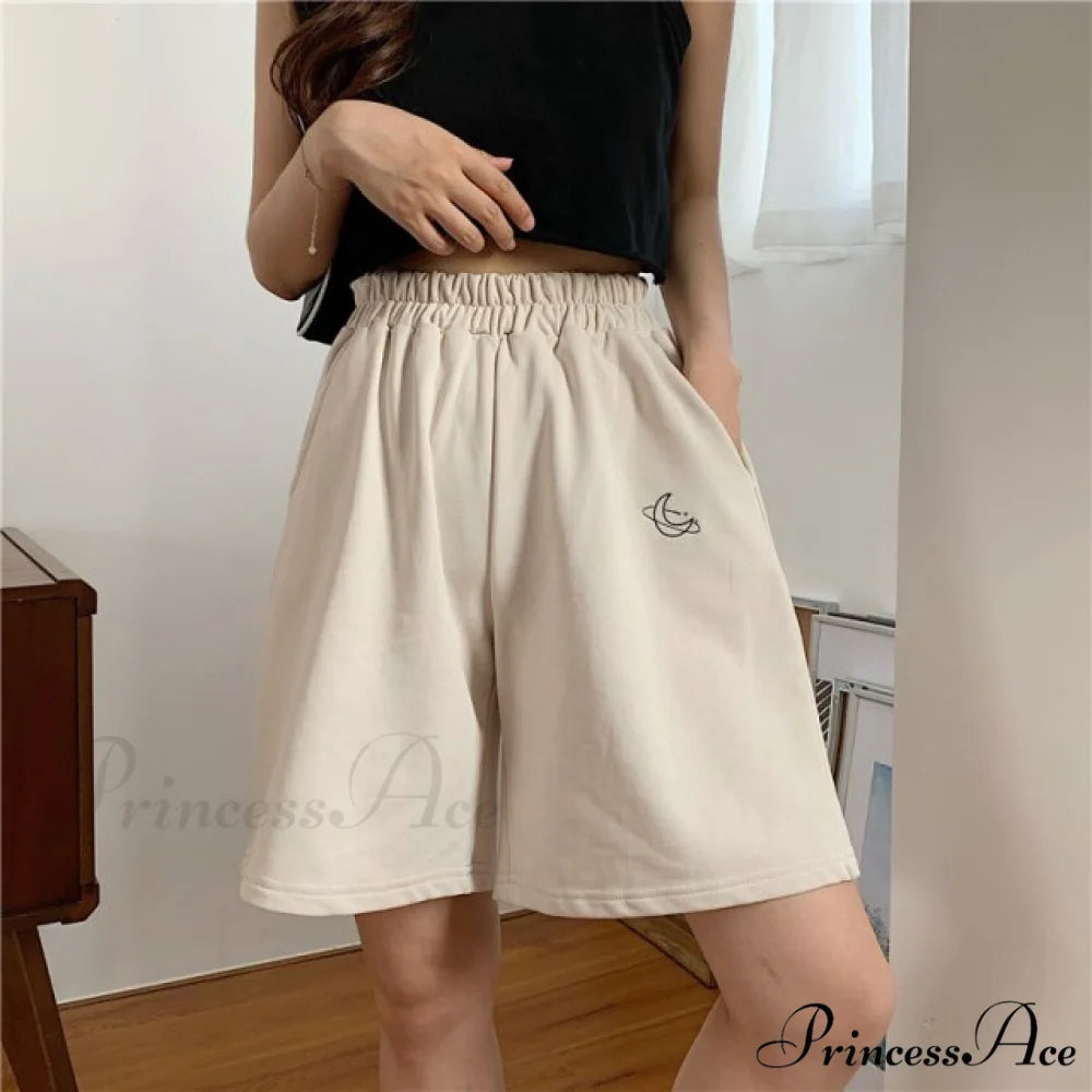 Loose Sport Casual Running Shorts apricot / L