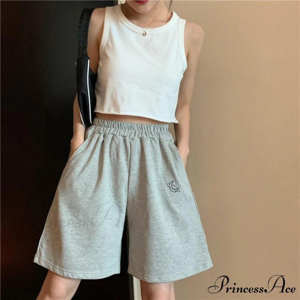 Loose Sport Casual Running Shorts Gray / L