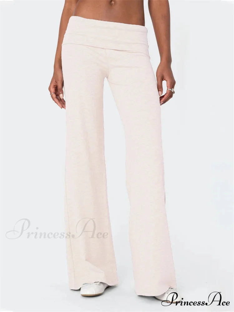 Loose Waist Monochrome Relaxed Informal Urban Pant OPAL / S pant-250223